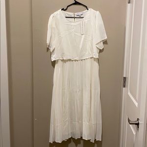 White Piper and Scoot Bib Dress